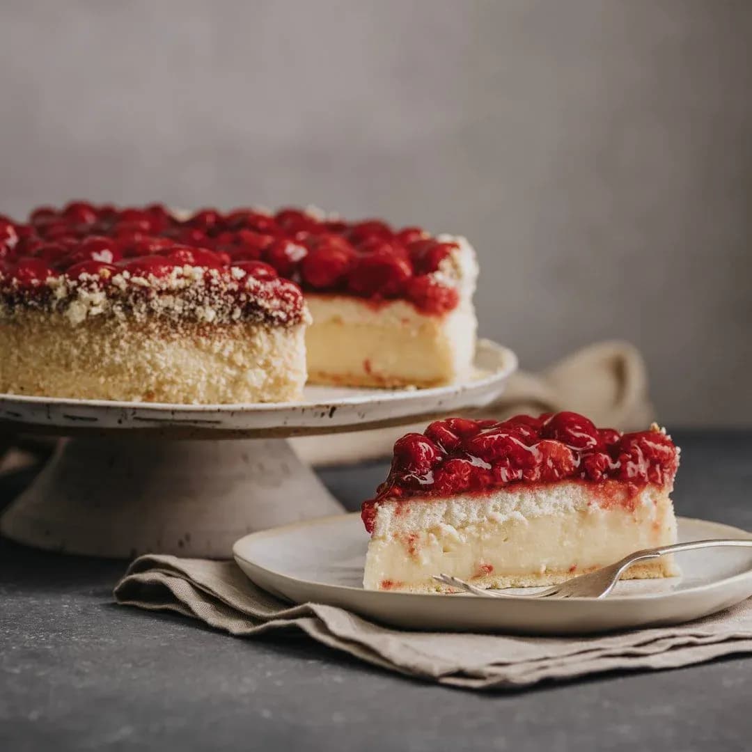 Kuchen yogurt frambuesa